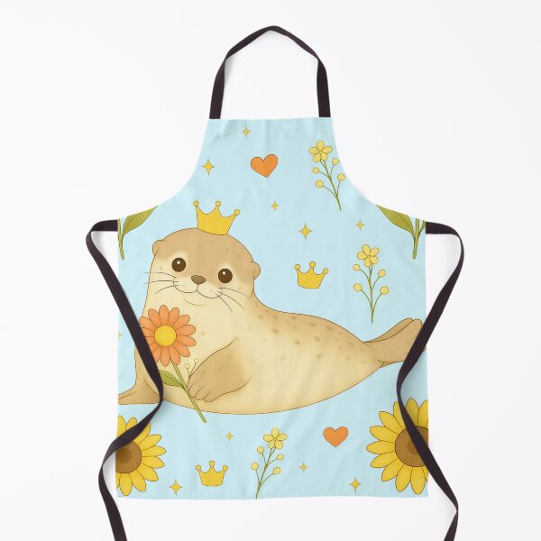 Item preview, Pastel Seal with Sunflowers - Blue designed and sold by HIMEKARI.