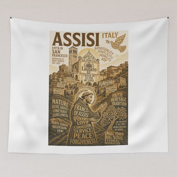 Item preview, Assisi Italy Basilica di San Francesco Saint Francis Umbria Heritage designed and sold by Aryabek.