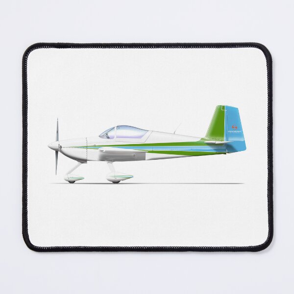 Item preview, VANS RV-7A WHITE-BLUE-GREEN designed and sold by Grubby Fingers Aircraft Illustration.