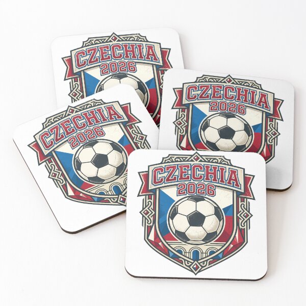 Item preview, Czechia 2026 Retro Football Fan Crest designed and sold by Saq2000.