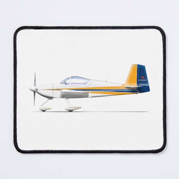 Item preview, VANS RV-7A WHITE-ORANGE-BLUE designed and sold by Grubby Fingers Aircraft Illustration.