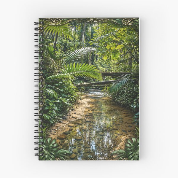Item preview, Awesome deep forest Tropical Stream - El Yunque Rainforest PR - Framed designed and sold by www.elyunqueprints.store.