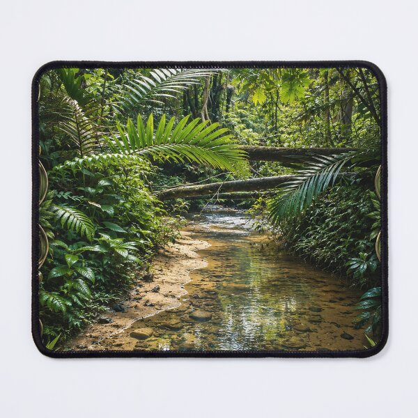 Item preview, Awesome deep forest Tropical Stream - El Yunque Rainforest PR - Framed designed and sold by www.elyunqueprints.store.