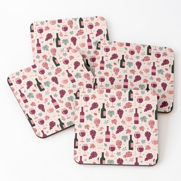Item preview, Wine Design - Aesthetic Pattern Print Design for fabrics designed and sold by Just4Sinners.