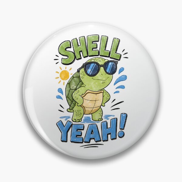 Item preview, Shell Yeah - Funny Cartoon Turtle designed and sold by futurekidlets.