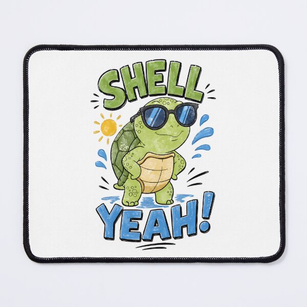 Item preview, Shell Yeah - Funny Cartoon Turtle designed and sold by futurekidlets.