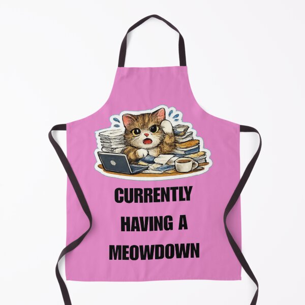Item preview, CURRENTLY HAVING A MEOWDOWN office cat design designed and sold by DailyQuestPrint.
