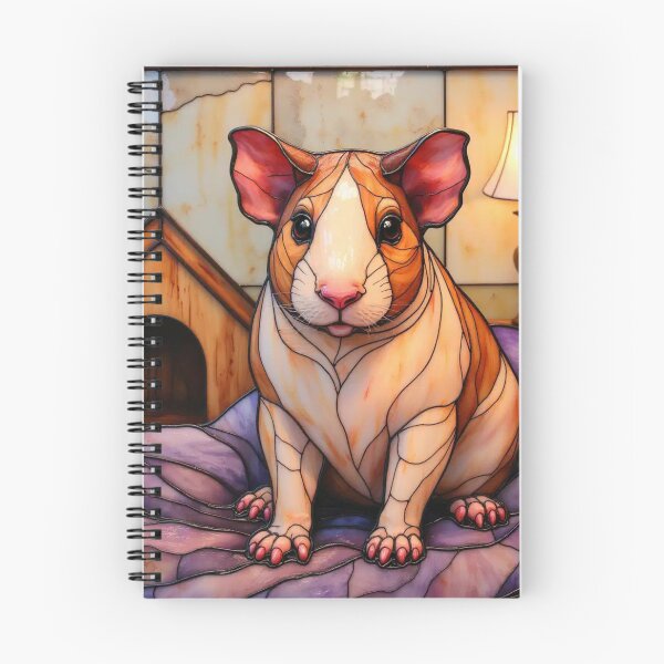 Item preview, Stained-glass House Hippo Skinny Pig Exotic Unusual pet Art designed and sold by highvibz72.