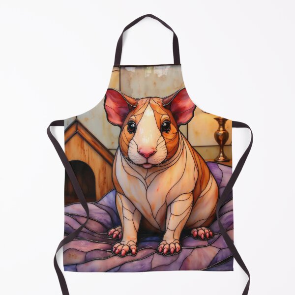 Item preview, Stained-glass House Hippo Skinny Pig Exotic Unusual pet Art designed and sold by highvibz72.