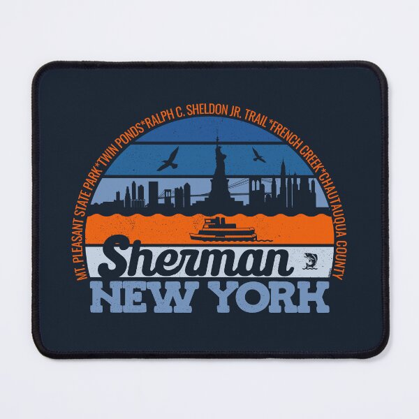 Item preview, Sherman New York Sunset Retro Vintage Local Pride Logo designed and sold by CRHPOD20.