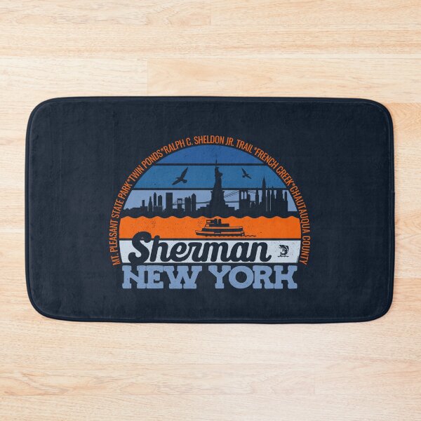 Item preview, Sherman New York Sunset Retro Vintage Local Pride Logo designed and sold by CRHPOD20.