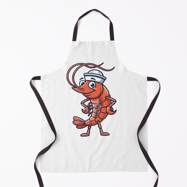 Item preview, Funny Kawaii Shrimp Character with Sailor Hat designed and sold by SOUFIANE1991.