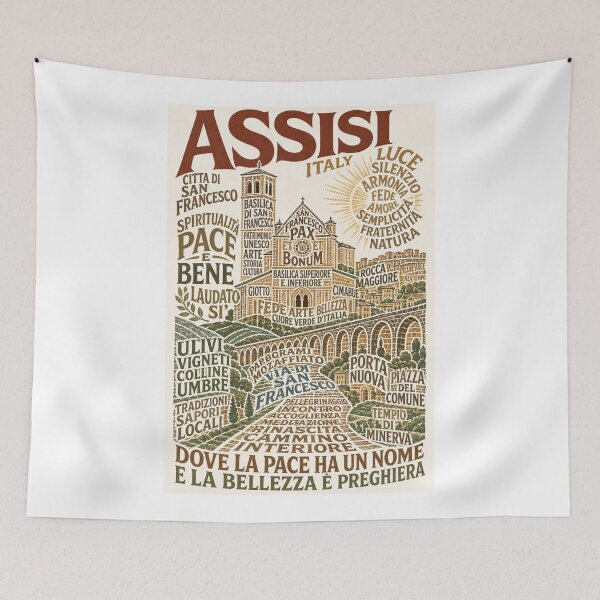 Item preview, Assisi Italy Basilica di San Francesco Umbria Pilgrimage Heritage designed and sold by Aryabek.