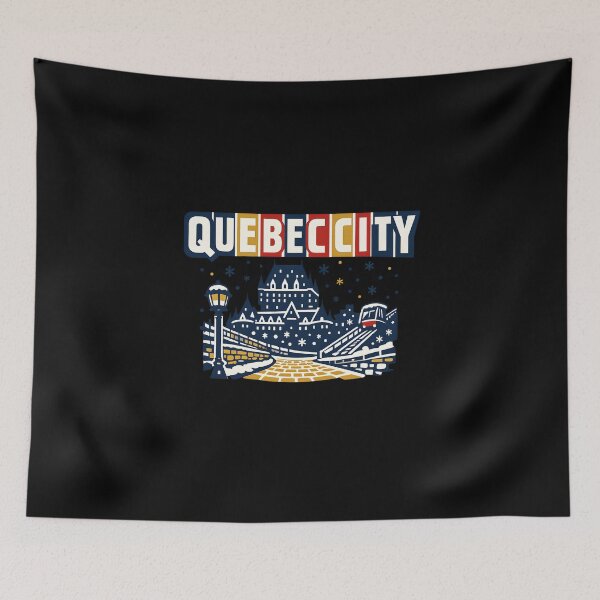 Item preview, Quebec City Retro Vintage Travel Shirt designed and sold by SJarts Creative Studio.