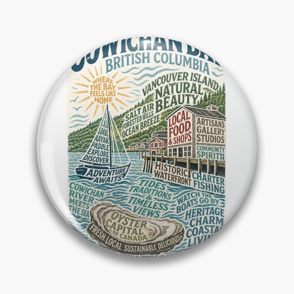 Item preview, Cowichan Bay British Columbia Vancouver Island Coastal Heritage designed and sold by Aryabek.