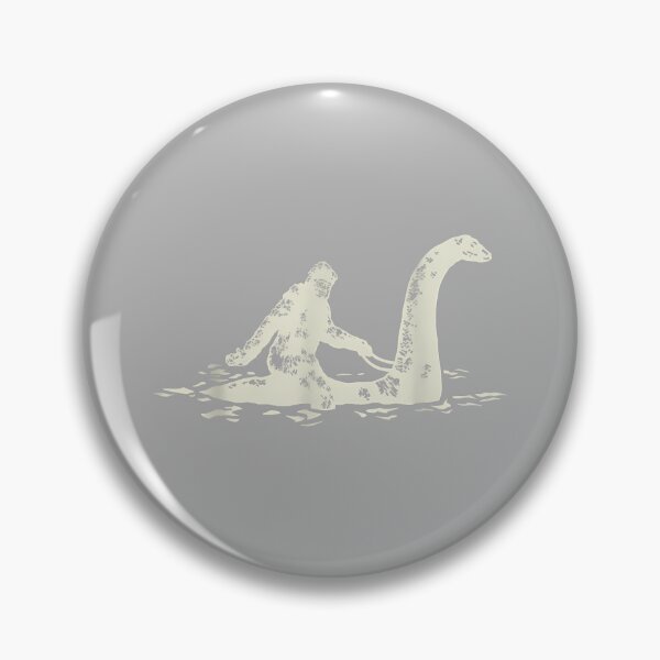 Item preview, Bigfoot Sasquatch Riding The Loch Ness Monster Funny,Short Sleeve designed and sold by GreggRoss.