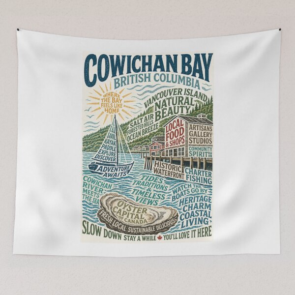 Item preview, Cowichan Bay British Columbia Vancouver Island Coastal Heritage designed and sold by Aryabek.