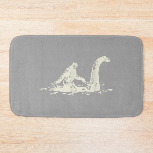 Item preview, Bigfoot Sasquatch Riding The Loch Ness Monster Funny,Short Sleeve designed and sold by GreggRoss.