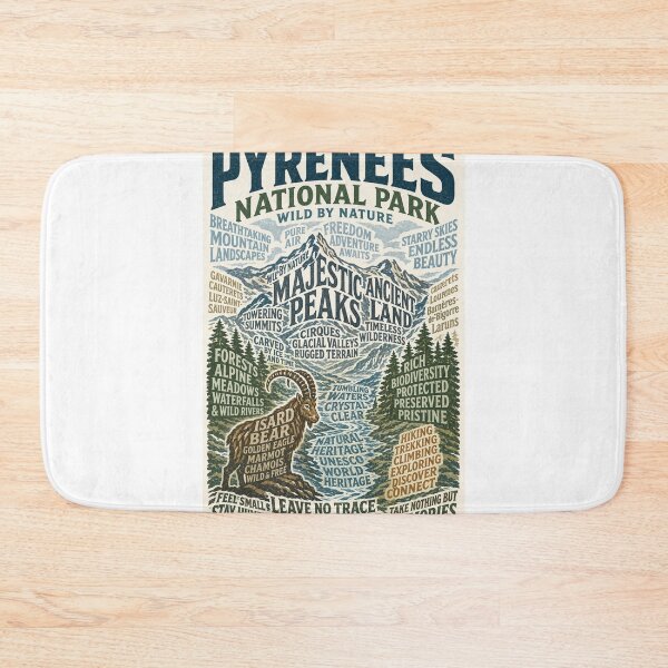 Item preview, Pyrenees National Park French Mountain Peaks and UNESCO Wilderness designed and sold by Aryabek.