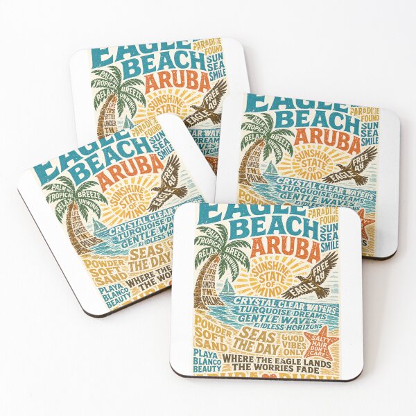Item preview, Eagle Beach Aruba Caribbean Paradise and Playa Blanco Coastline designed and sold by Aryabek.