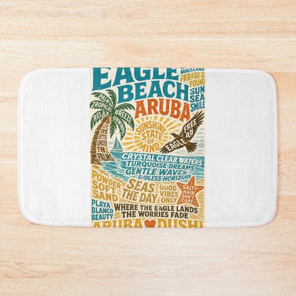 Item preview, Eagle Beach Aruba Caribbean Paradise and Playa Blanco Coastline designed and sold by Aryabek.