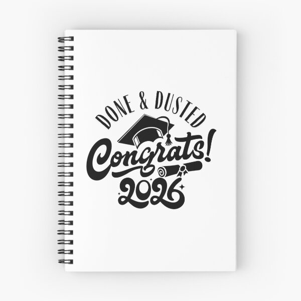 Item preview, Done & Dusted – Congrats 2026 — the end of studies designed and sold by LuveraxArt.