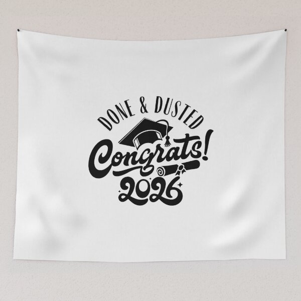 Item preview, Done & Dusted – Congrats 2026 — the end of studies designed and sold by LuveraxArt.