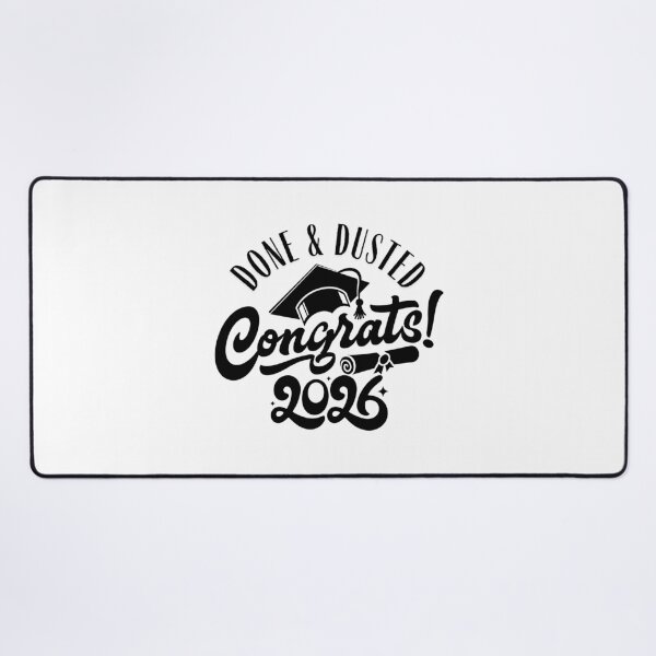 Item preview, Done & Dusted – Congrats 2026 — the end of studies designed and sold by LuveraxArt.