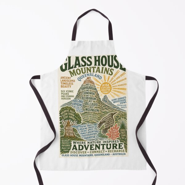 Item preview, Glass House Mountains Queensland Australia Volcanic Peaks Landscape designed and sold by Aryabek.