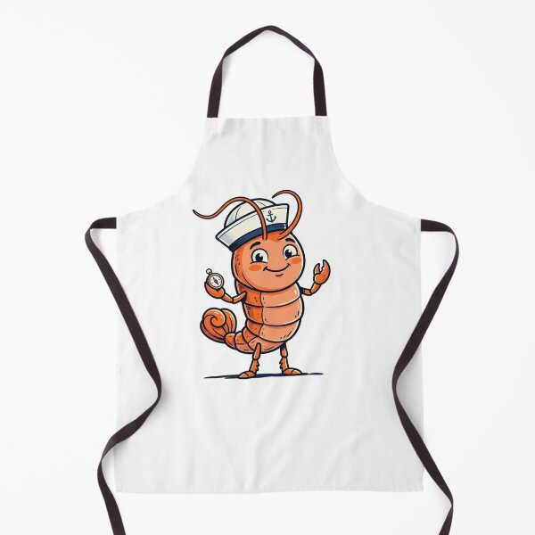 Item preview, Funny Kawaii Shrimp Character with Sailor Hat designed and sold by SOUFIANE1991.