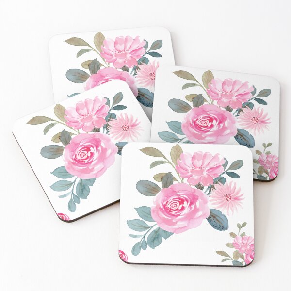 Item preview, Pink Tea Roses designed and sold by The Painted Lamb.