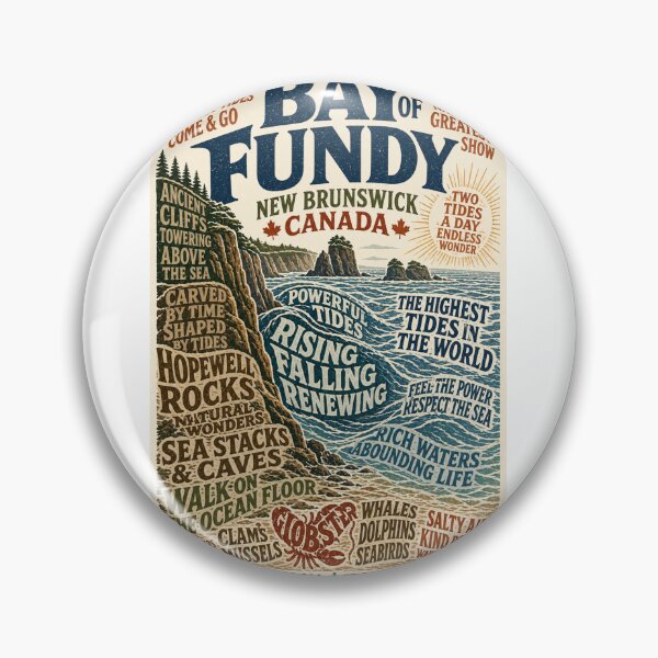 Item preview, Bay of Fundy New Brunswick Canada Hopewell Rocks Coastline designed and sold by Aryabek.