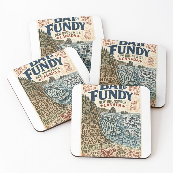 Item preview, Bay of Fundy New Brunswick Canada Hopewell Rocks Coastline designed and sold by Aryabek.