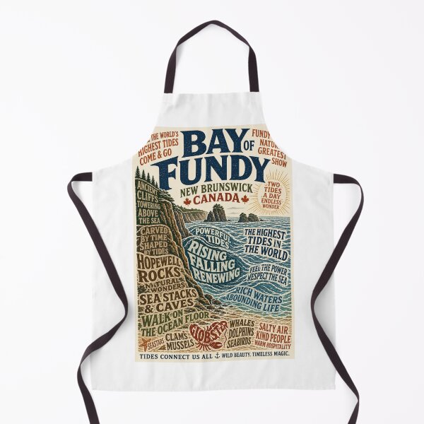 Item preview, Bay of Fundy New Brunswick Canada Hopewell Rocks Coastline designed and sold by Aryabek.