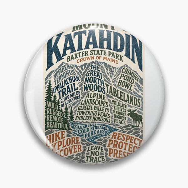 Item preview, Mount Katahdin Baxter State Park Maine Appalachian Wilderness designed and sold by Aryabek.