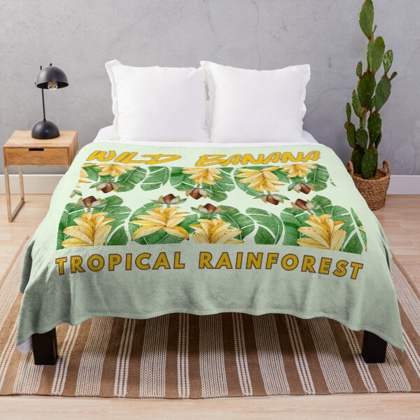 Item preview, Wild Banana - Tropical Rainforest Botanical Pattern designed and sold by SilverSeaBKK.
