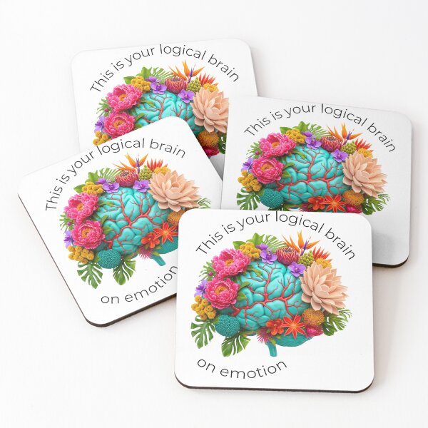 Item preview, Logical Brain on EMOTION designed and sold by whimsicalart.