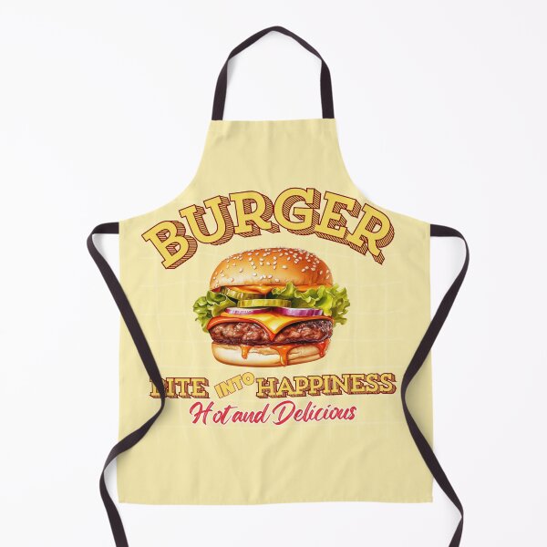 Item preview, Vintage Diner Burger Bite Into Happiness Graphic designed and sold by SilverSeaBKK.