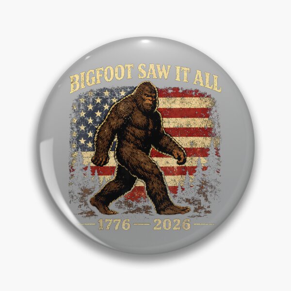 Item preview, Bigfoot Saw It All 250 Years 1776 2026 4th of July Men Women designed and sold by GreggRoss.