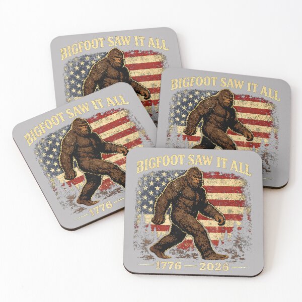 Item preview, Bigfoot Saw It All 250 Years 1776 2026 4th of July Men Women designed and sold by GreggRoss.