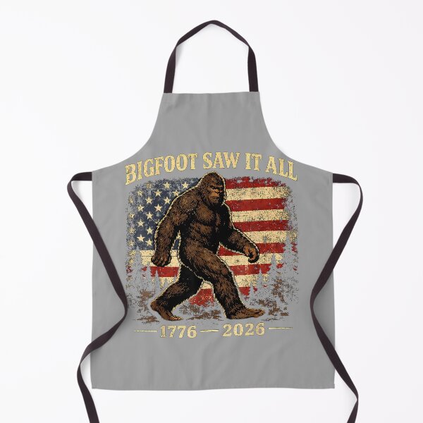Item preview, Bigfoot Saw It All 250 Years 1776 2026 4th of July Men Women designed and sold by GreggRoss.