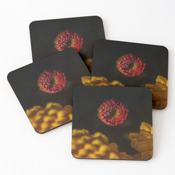 Item preview, Stunning Red Center Flower Blooming Among Yellow Flowers designed and sold by Shonti.