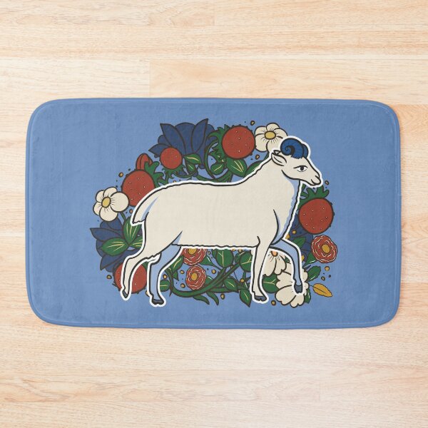 Item preview, Cute Medieval Goat Illustration Design designed and sold by MariOyama.