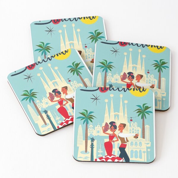 Item preview, Wall Art - BARCELONA designed and sold by PixelVintage.