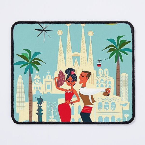 Item preview, Wall Art - BARCELONA designed and sold by PixelVintage.