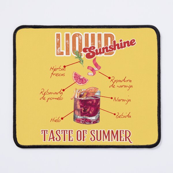 Item preview, Retro Summer Drink Recipe Diagram Graphic designed and sold by SilverSeaBKK.