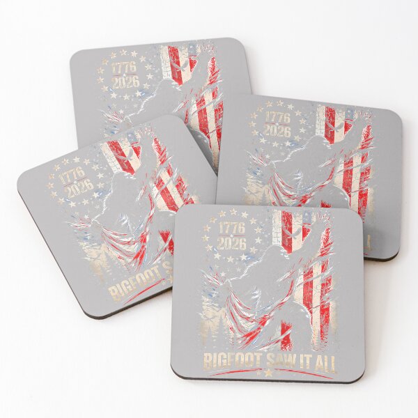Item preview, Bigfoot Saw It All 250 Years 1776 2026 4th of July USA Flag designed and sold by GreggRoss.