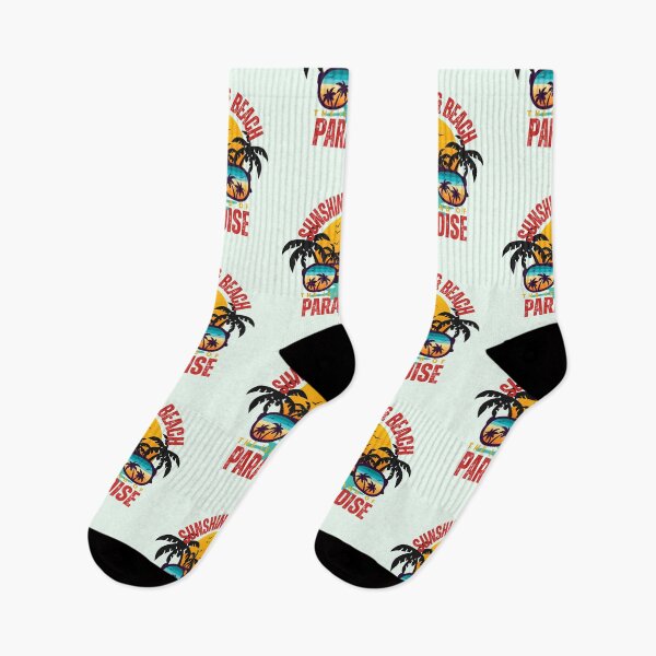 Item preview, Sunshine and Beach Island of Paradise Retro Graphic designed and sold by SilverSeaBKK.