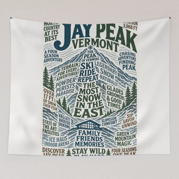 Item preview, Jay Peak Vermont Ski Resort Green Mountains Adventure designed and sold by Places On Earth.