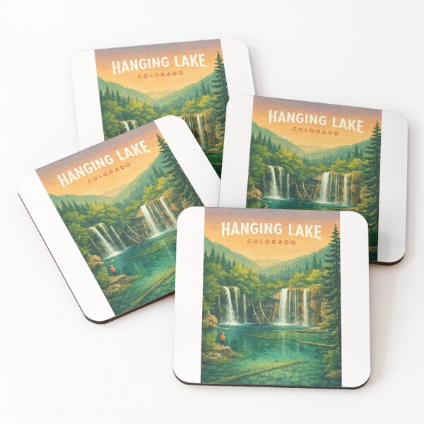 Item preview, Hanging Lake Colorado Alpine Waterfalls and Forest designed and sold by Places On Earth.